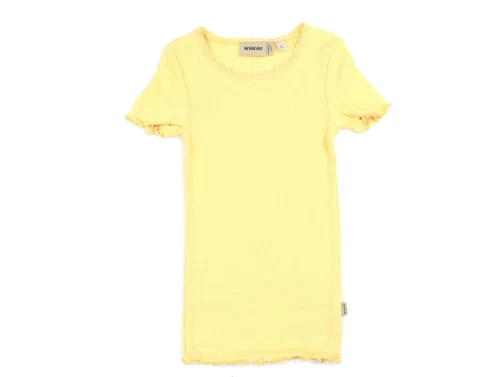 Wheat pale apricot rib t-shirt Katie